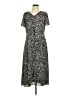 Talbots Print Black Casual Dress Size 8 - photo 1