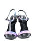 Karl Lagerfeld Paris Graphic Ombre Silver Sandals Size 9 1/2 - photo 2
