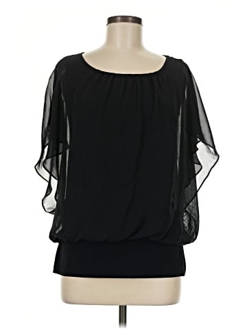 JM Collection Short Sleeve Blouse (view 1)