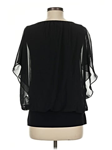 JM Collection Short Sleeve Blouse (view 2)