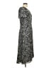 Talbots Print Black Casual Dress Size 8 - photo 4