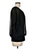 JM Collection 100% Polyester Black Short Sleeve Blouse Size M - photo 4