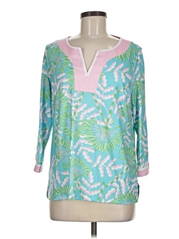 Caribbean Joe 3/4 Sleeve Blouse (view 1)