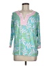 Caribbean Joe Green 3/4 Sleeve Blouse Size M - photo 1