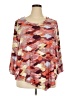 Zac & Rachel Orange 3/4 Sleeve Blouse Size 3X - photo 1