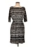 Robert Louis Print Black Casual Dress Size L - photo 1