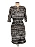 Robert Louis Print Black Casual Dress Size L - photo 2