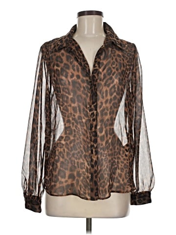 White House Black Market Long Sleeve Blouse (view 1)