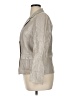 Tahari by ASL 100% Linen Metallic Silver Blazer Size 14 - photo 5