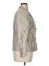 Tahari by ASL 100% Linen Metallic Silver Blazer Size 14 - photo 4