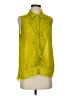 CAbi 100% Polyester Green Sleeveless Blouse Size S - photo 1