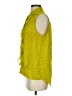CAbi 100% Polyester Green Sleeveless Blouse Size S - photo 5