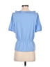 Ann Taylor Blue Short Sleeve Blouse Size XS - photo 2
