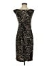 DressBarn Animal Print Black Cocktail Dress Size 4 - photo 1