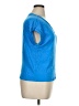 Marled Essentials Blue Short Sleeve Top Size XL - photo 4