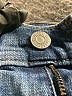 Levi's 100% Cotton Blue Denim Shorts Size 24 waist - photo 3