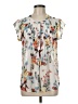 Daniel Rainn 100% Polyester Ivory Short Sleeve Blouse Size M - photo 1