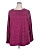 Karen Scott Sport 100% Polyester Purple Pullover Sweater Size 3X - photo 1