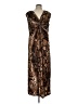 Chico's Animal Print Brown Cocktail Dress Size Lg (2.5) - photo 1