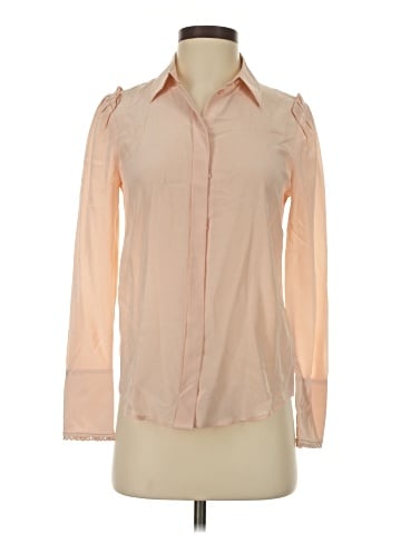 Club Monaco Long Sleeve Silk Top (view 1)
