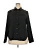 J.Crew 100% Polyester Solid Black Long Sleeve Blouse Size 18 - photo 1