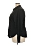 J.Crew 100% Polyester Solid Black Long Sleeve Blouse Size 18 - photo 5