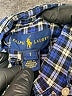 Ralph Lauren 100% Cotton Checkered-gingham Blue Long Sleeve Button-Down Shirt Size 7 - photo 3
