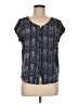 Joie 100% Silk Blue Short Sleeve Silk Top Size M - photo 1