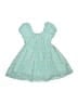 Peek... 100% Polyester Teal Dress Size 6 - 7 - photo 1