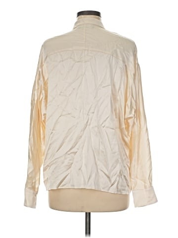 Vince. Long Sleeve Silk Top (view 2)