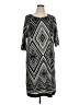 Catherines Chevron-herringbone Gray Casual Dress Size 0X - photo 1