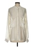 Patterson J. Kincaid 100% Polyester Ivory Long Sleeve Blouse Size S - photo 1
