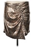 Zara Basic Animal Print Silver Faux Leather Skirt Size L - photo 1
