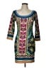 Flying Tomato Print Teal Casual Dress Size L - photo 1