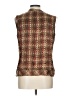Kate Hill Tweed Brown Sleeveless Blouse Size 12 - photo 2