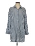 Tommy Bahama 100% Viscose Stripes Blue Long Sleeve Button-Down Shirt Size S - photo 1