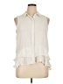 Simply Vera Vera Wang 100% Polyester Ivory Sleeveless Blouse Size XL - photo 1