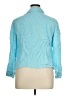 JM Collection 100% Tencel Blue 3/4 Sleeve Button-Down Shirt Size 14 - photo 2
