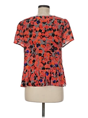HD in Paris Short Sleeve Silk Top (view 2)