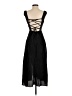 Zara Solid Black Casual Dress Size S - photo 2