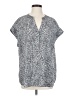 Vince Camuto Silver Short Sleeve Blouse Size 1X (estimated) - photo 1
