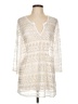 Jordan Taylor 100% Polyester Ivory Casual Dress Size L - photo 1