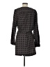 Ann Taylor LOFT 100% Polyester Print Black Casual Dress Size L - photo 2