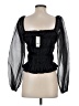 Lucy Paris 100% Polyester Black Long Sleeve Blouse Size S - photo 2