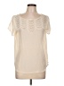 Club Monaco Ivory Short Sleeve Blouse Size L - photo 1