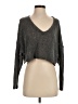 Urban Outfitters Metallic Gray Pullover Sweater Size S - photo 1
