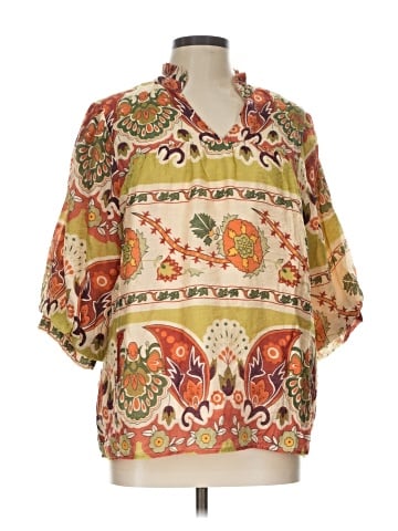 Umgee 3/4 Sleeve Blouse (view 1)
