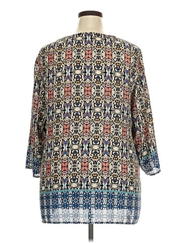 Rose + Olive 3/4 Sleeve Blouse (view 2)