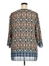 Rose + Olive 100% Polyester Blue 3/4 Sleeve Blouse Size 2X - photo 2