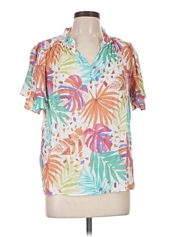 Counterparts Short Sleeve Blouse (view 1)